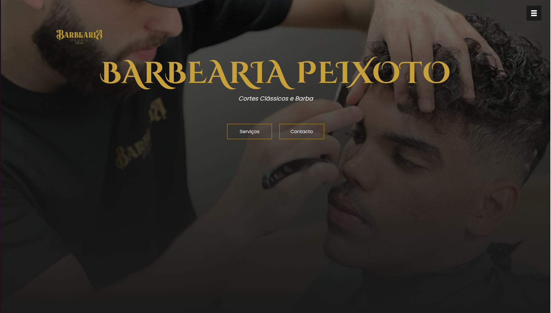 Barbershop website demo - style 2